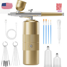 Cordless Airbrush Kit with Air Compressor 48PSI Rechargeable airbrush SprayerGu