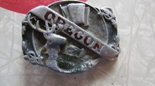 SISKIYOU BUCKLE COMPANY Vintage OREGON Unknown Metal BELT BUCKLE - 1980's