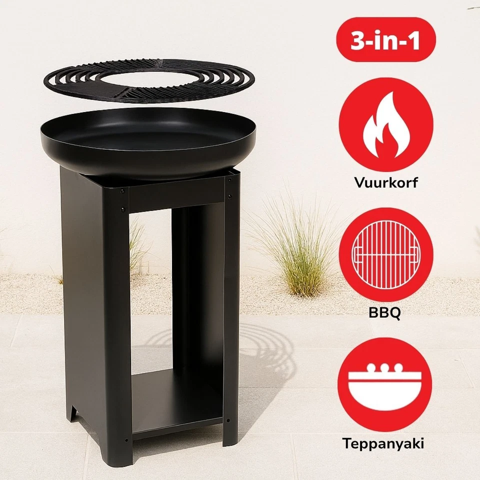 BBQ Collection Brasero et Plancha Barbecue Japonais 61 x 90 cm - Grille Barbecue - Photo 4/4