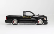 ZD GCD 1:64 Black RAM SRT-10 Pickup Truck Sports Model Diecast Metal Car BN