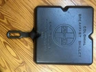 Vintage Griswold Colonial Breakfast Skillet/Griddle Rectangular Cast Iron 666