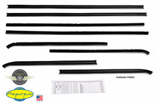 1967 1968 1969 Barracuda Notchback Door Window Felt Fuzzies Rubber Seal 8 Pc Kit