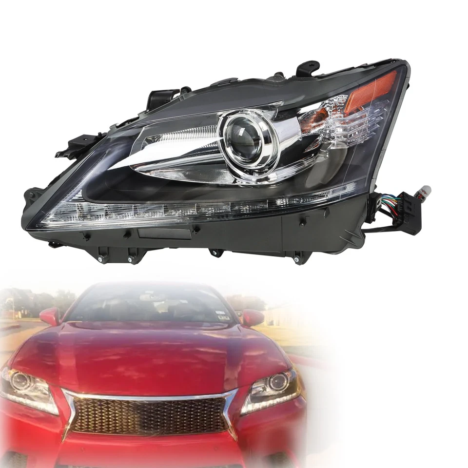 Driver Side HID w/o AFS LED DRL Projector Headlight For 13-15 Lexus GS350 GS450h - image 3 of 4