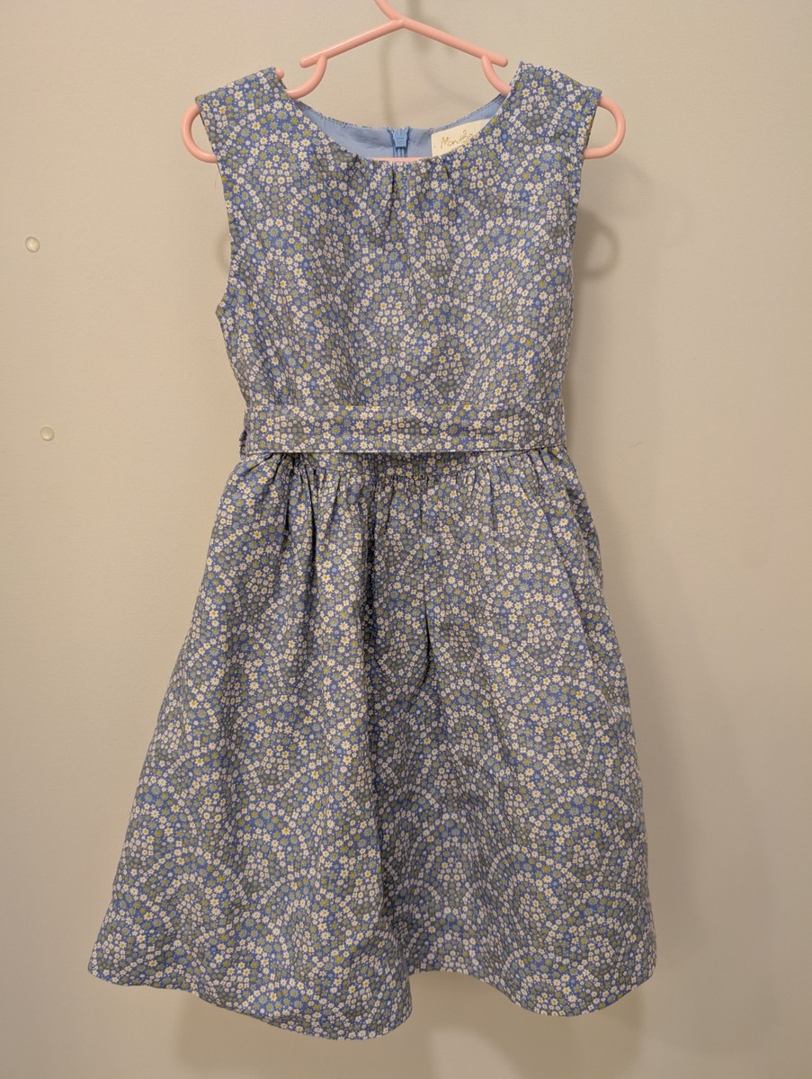 knee length dresses for ladies Daisy Flippy Jersey Dress-Promenade Green, Dainty Blooms main image 0