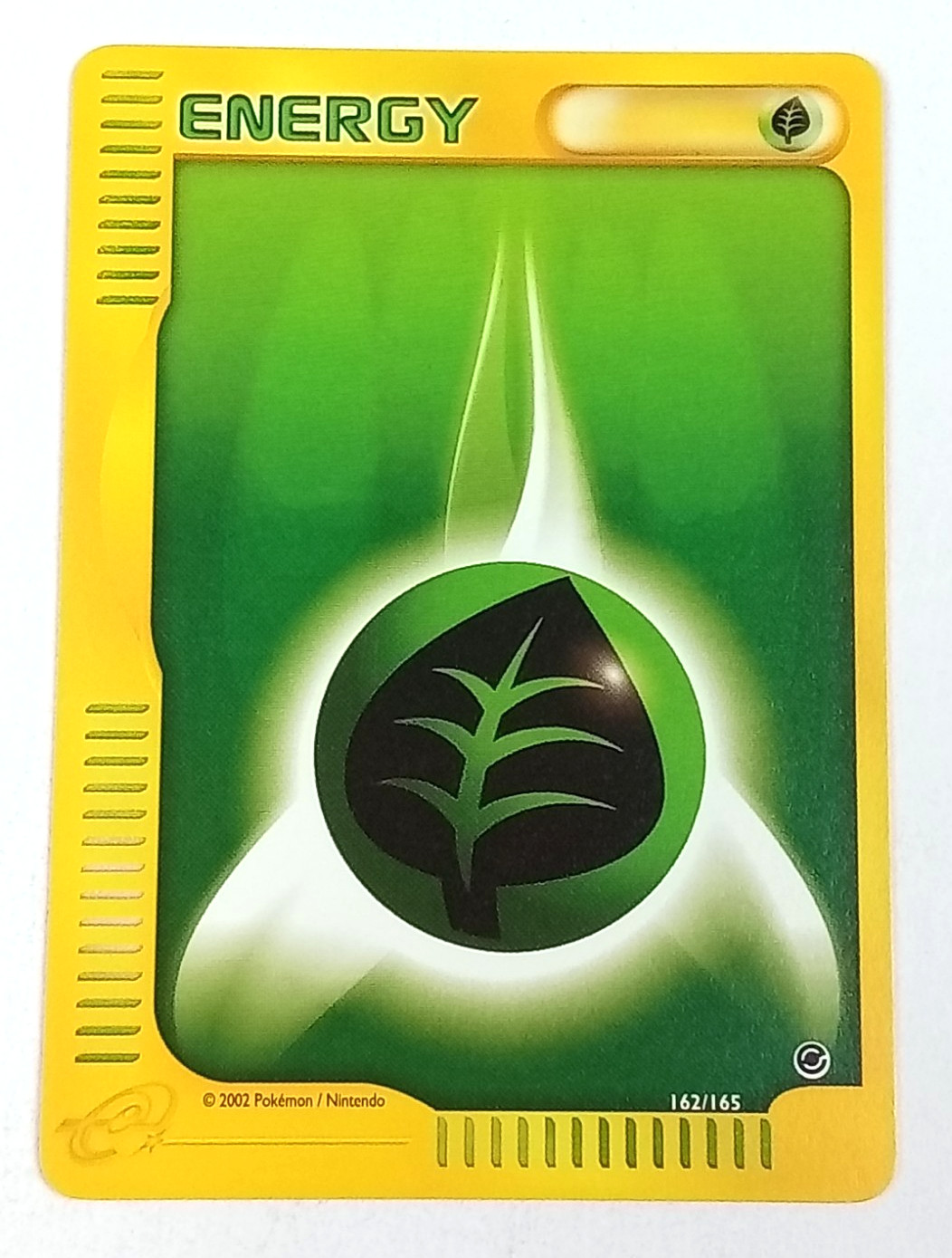 Grass Energy 162/165 Expedition Base Set Pokémon Card 2002