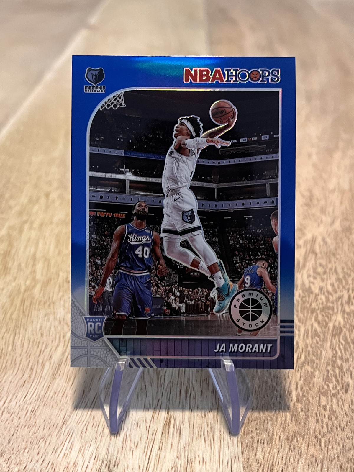 2019-20 Panini NBA Hoops Premium Stock - Ja Morant #259 Blue Prizm (RC)