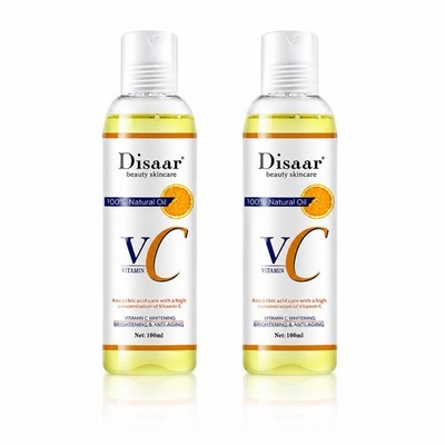 Disaar Vitamin C Natural Oil 2PCS Brightening Glow Skincare 100ml