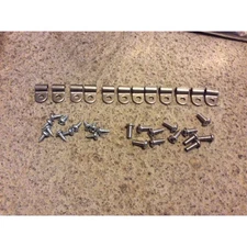 3/16" Single Sided Stainless Steel Brake Line Clamps w/ Screw (12 Pack) Hot Rod