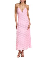 Endless Rose Lace Spaghetti Strap Maxi Dress Women's Pink L