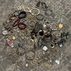 Costume Jewelry Lot Vintage/Now Earrings Bracelets Necklaces Rings Brosche 4 lbs