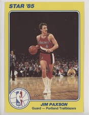 1984-85 Star NBA Court Kings 5x7 Jim Paxson #13 0q3