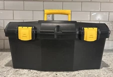 KETER 19'' PLASTIC TOOL BOX WITH REMOVABLE TRAY-NEW  OPEN BOX **READ**