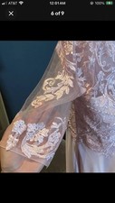 New Pink Tea Length Chiffon Lace Appliqu Beautiful Mother Of The Bride Dress