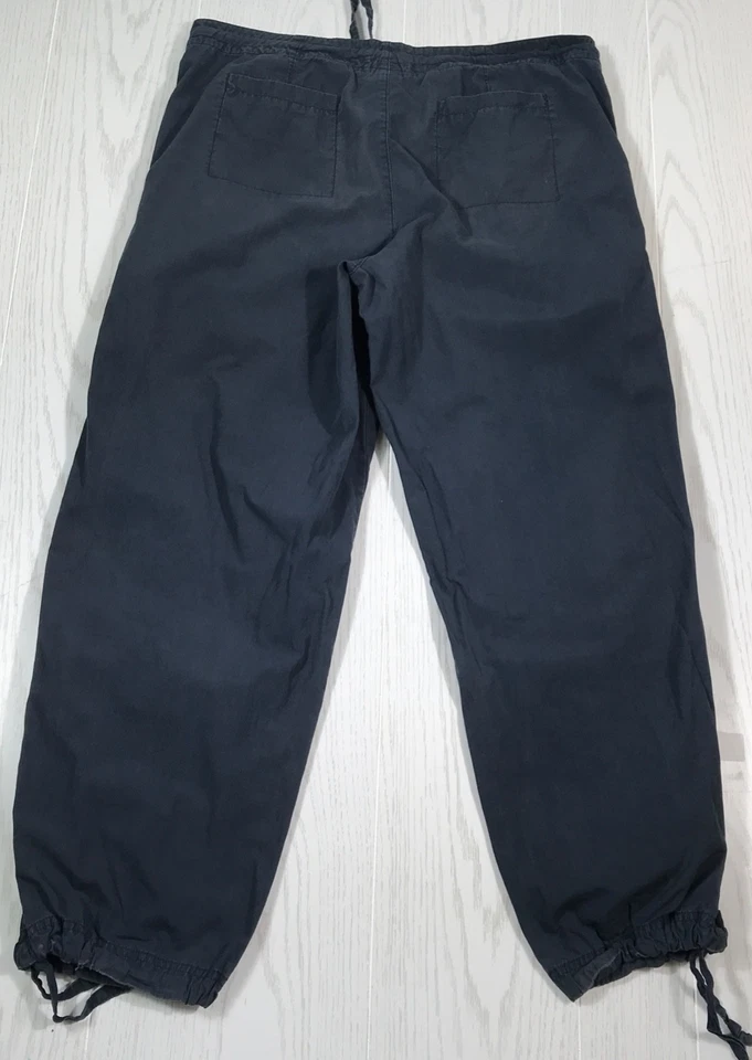 Pantalones holgados vintage GAPBody para mujer pequeños azules pantalones de karate botones mosca ligeros Foto 2 de 4