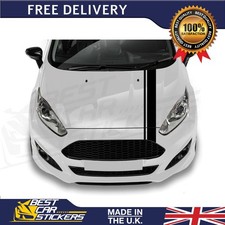 For Ford Fiesta Bonnet Hood Stripes Vinyl Graphics | Car Decal | Stickers