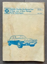 Daimler Double-Six Series Two 2 Door and 4 Door Range Parts Catalogue 