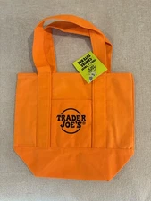 trader joes halloween mini canvas tote bag 2025 limited edition NWT