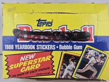 1988 Topps Baseball Yearbook Stickers - Complete Box - 48 Sealed Packs