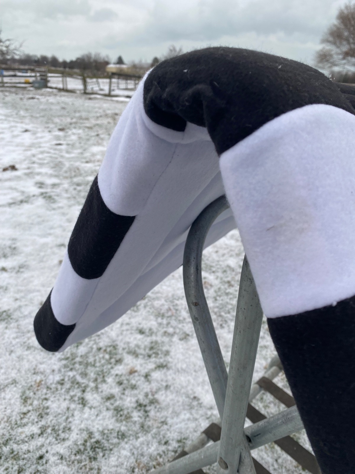 Abetta black w/ white Western corona parade saddle pad US made