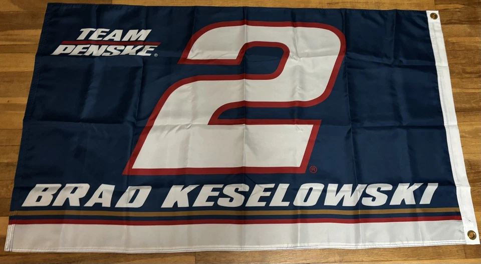 Brad Keselowski #2 Nascar Driver 3 X 5 Bandera *Nunca Voló* Foto 2 de 4