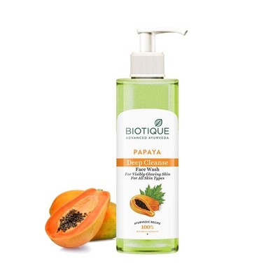 Biotique Papaya Deep Cleanse with Gentle Exfoliation Face Wash 200ml