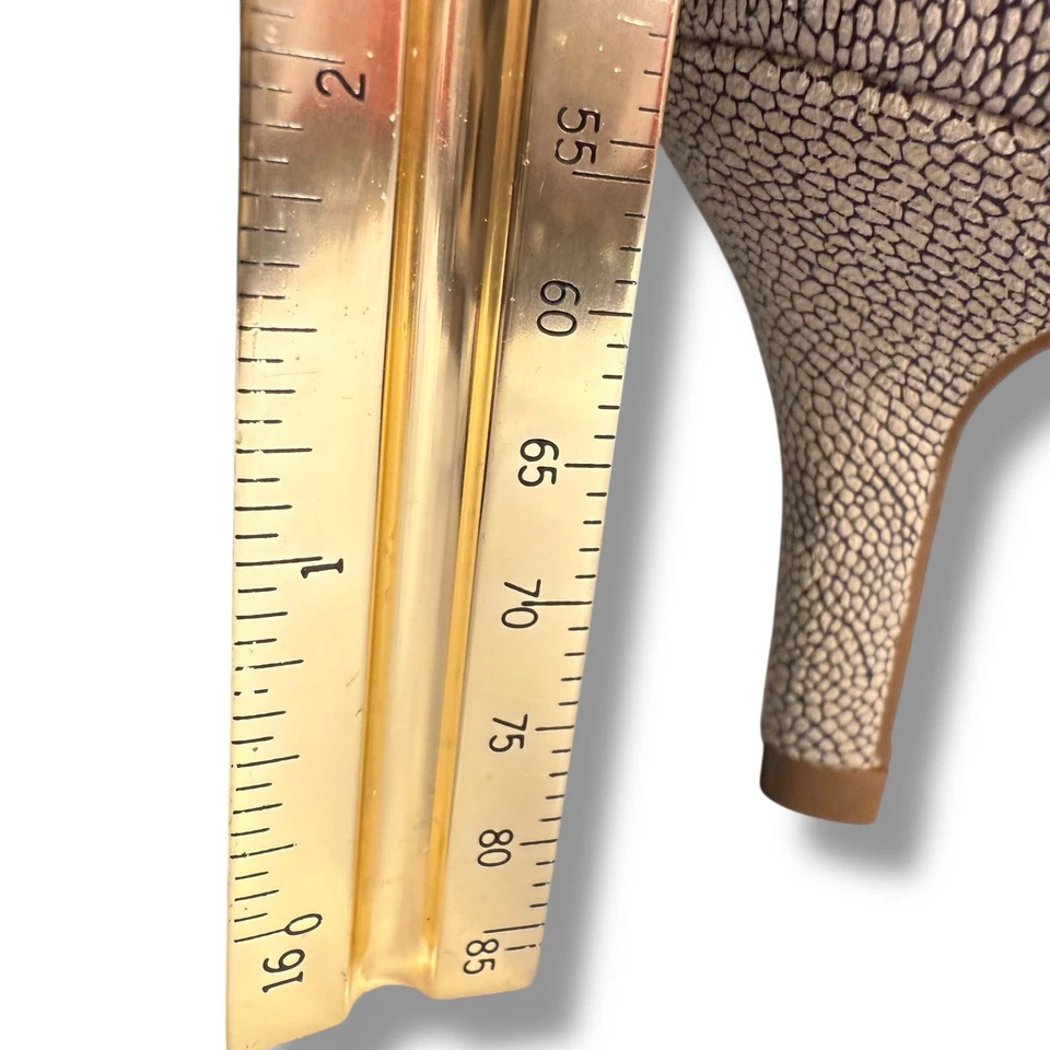 Aerosoles Macrame Women’s Neutral Bone Kitten Heel Textured Leather Pumps 9M - Image 3 of 4