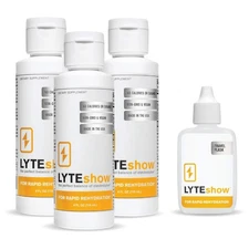 LyteShow Sugar-Free Electrolyte Supplement, 3 Pack, 120 Servings - Keto Friendly