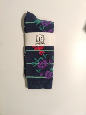 b studio -women's socks - multi color- Cotton Blend - Made in USA **M7**