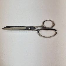 Vintage Wiss inlaid scissors #137 USA Made 7" LOA 3.25" Blade