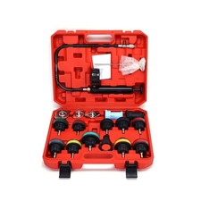 18pcs Radiator Cooling System Pressure Tester Coolant Purge Refill Vacuum Kit 