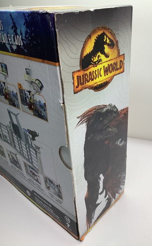 New Jurassic World Park Outpost Chaos Playset w/ Figures Exclusive Toy Set *Read - Afbeelding 4 van 13