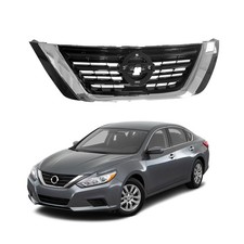 Front Upper Bumper Grille Black Chrome 2016-2018 Nissan Altima Sedan NI1200283