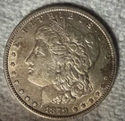 1879 - O Morgan Silver Dollar U S Coin - AU++  Light Toning