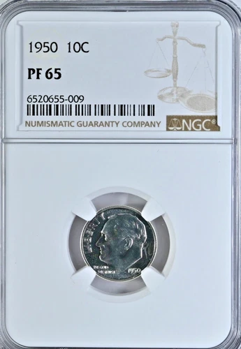 1950 Roosevelt Dime — photo from the most recent tracked eBay sale