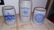 3 Bamberg Germany Antique German Beer Mugs/Krugs