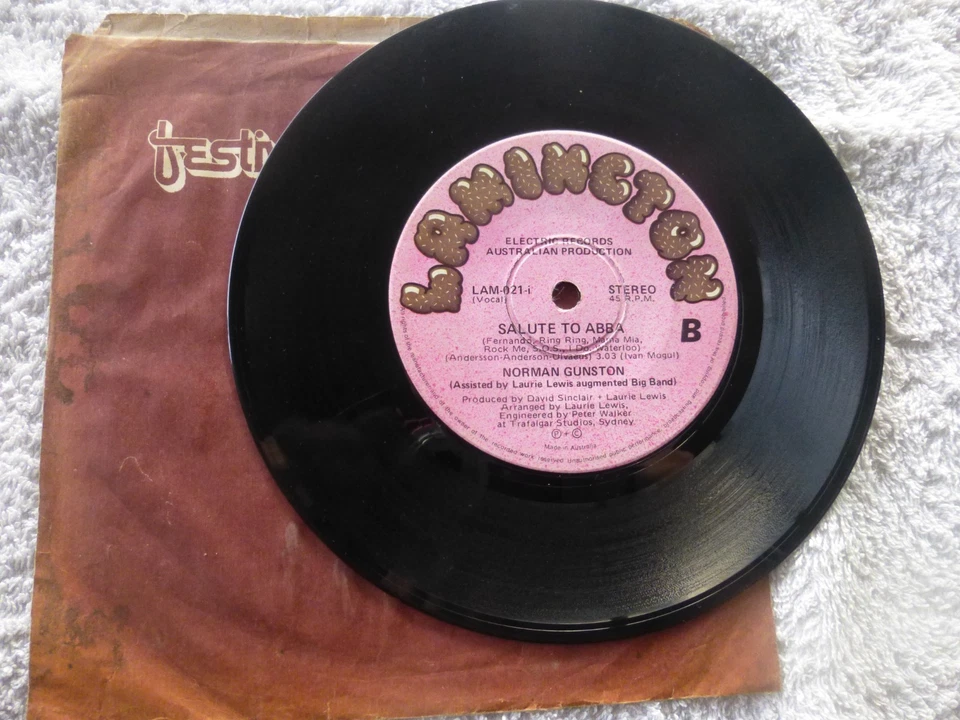 Norman Gunston - Salute To ABBA - 7" 45RPM Vinyl Single - Image 2 of 2