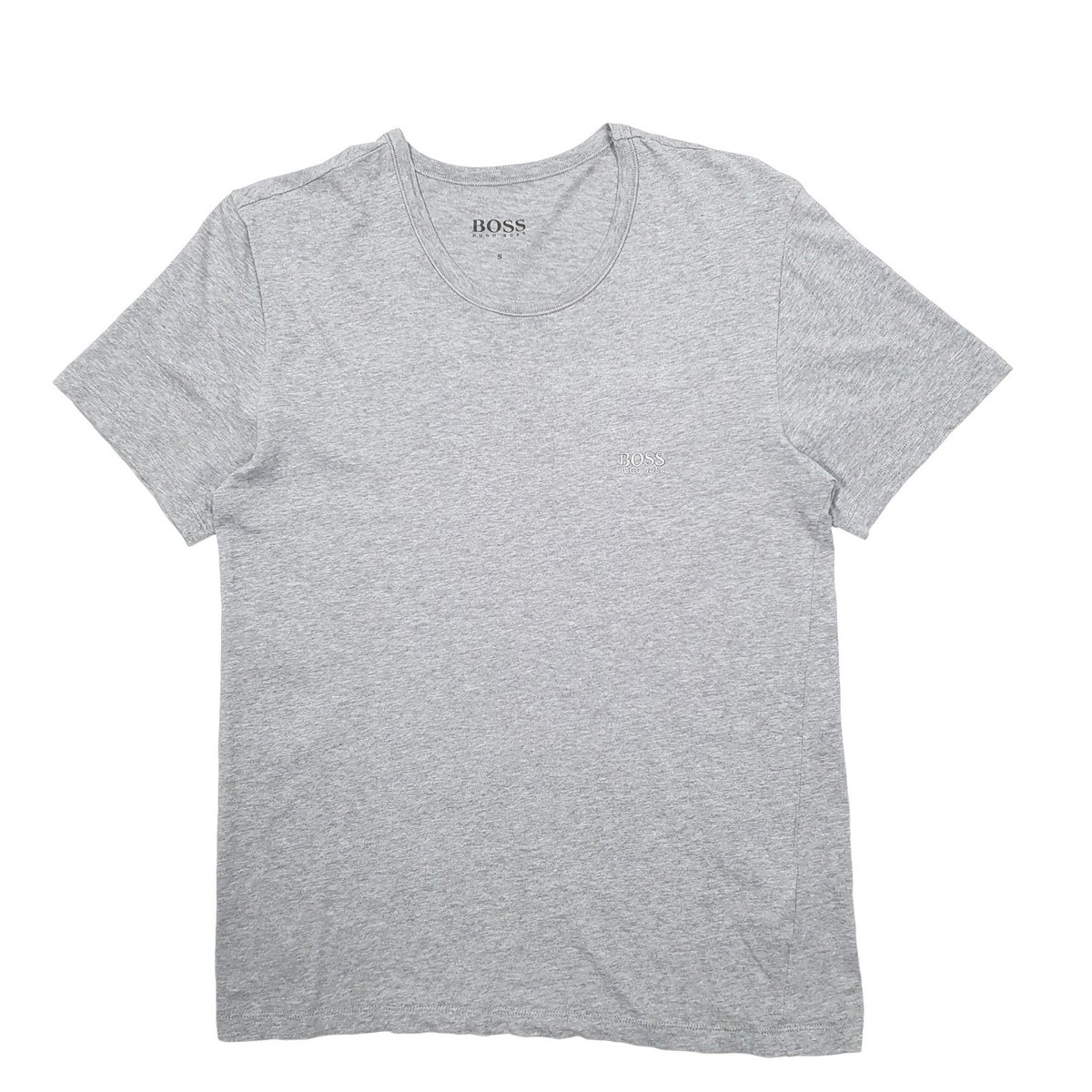 HUGO BOSS Grey T Shirt Tee Short Sleeve Cotton Mens S