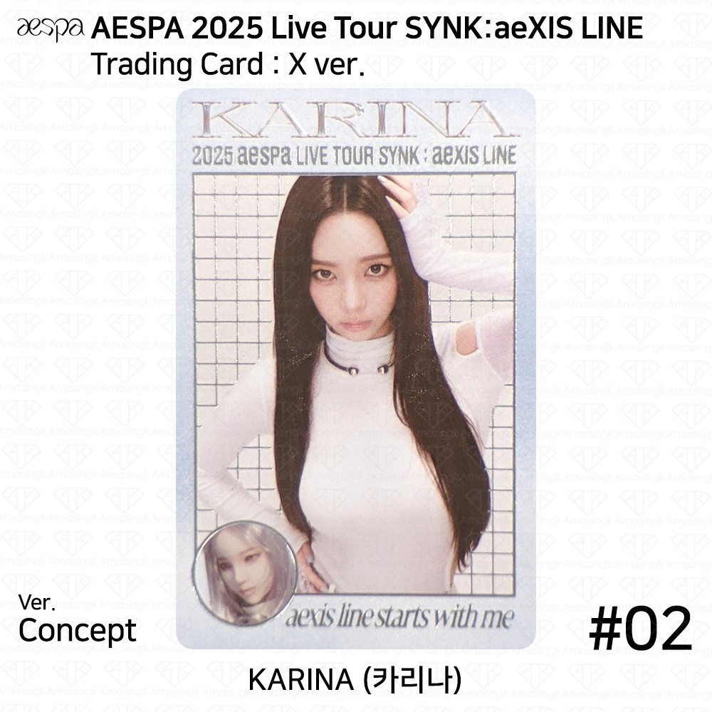Aespa 2025 Live Tour SYNK:aeXIS LINE Official MD Trading Card