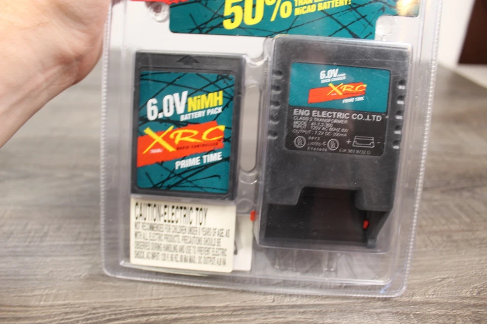Nuevo de Lote Antiguo Tonka XRC 6.0V NiMH Paquete de Batería Cargador Radio Controlado Prime Time RC COCHE Foto 2 de 4