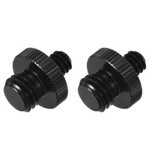 2PCS Mic Stand Adapter 1/4 Male - M10 Male Screw Thread Adapter