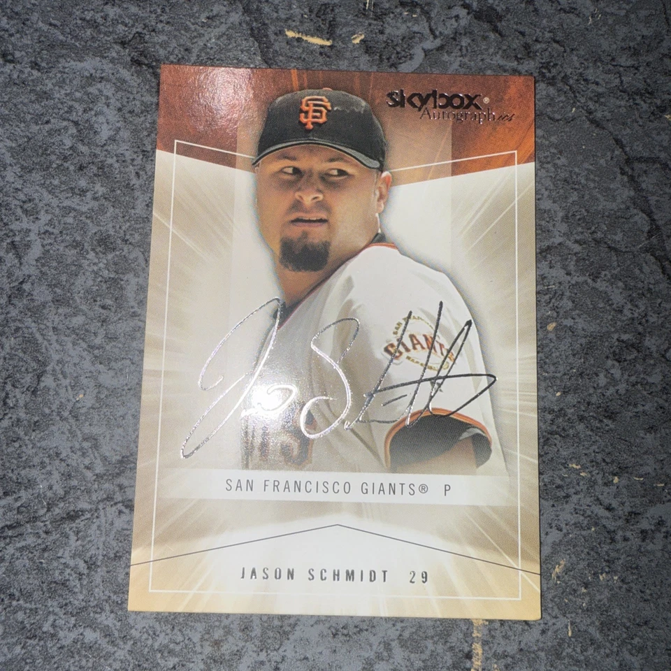 Skybox Autógrafo MLB Sf Giants Jason Schmidt Firmado Autografiado Foto 4 de 4