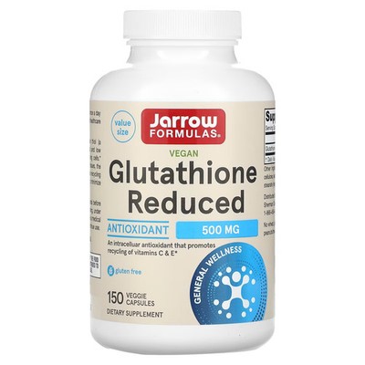 Jarrow Glutathione Reduced 500 mg 150 Veg Caps Wellness