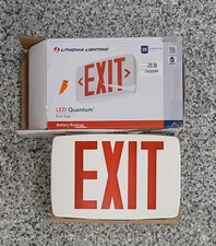 Lithonia Lighting Quantum LED Exit Sign Battery Back-Up 388066