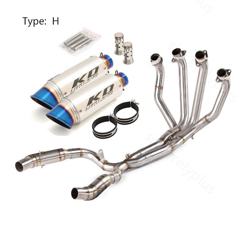 For Kawasaki Ninja 1000 Z1000 2010-2025 Exhaust Tip Complete Pipe Muffler System - Picture 9 of 13