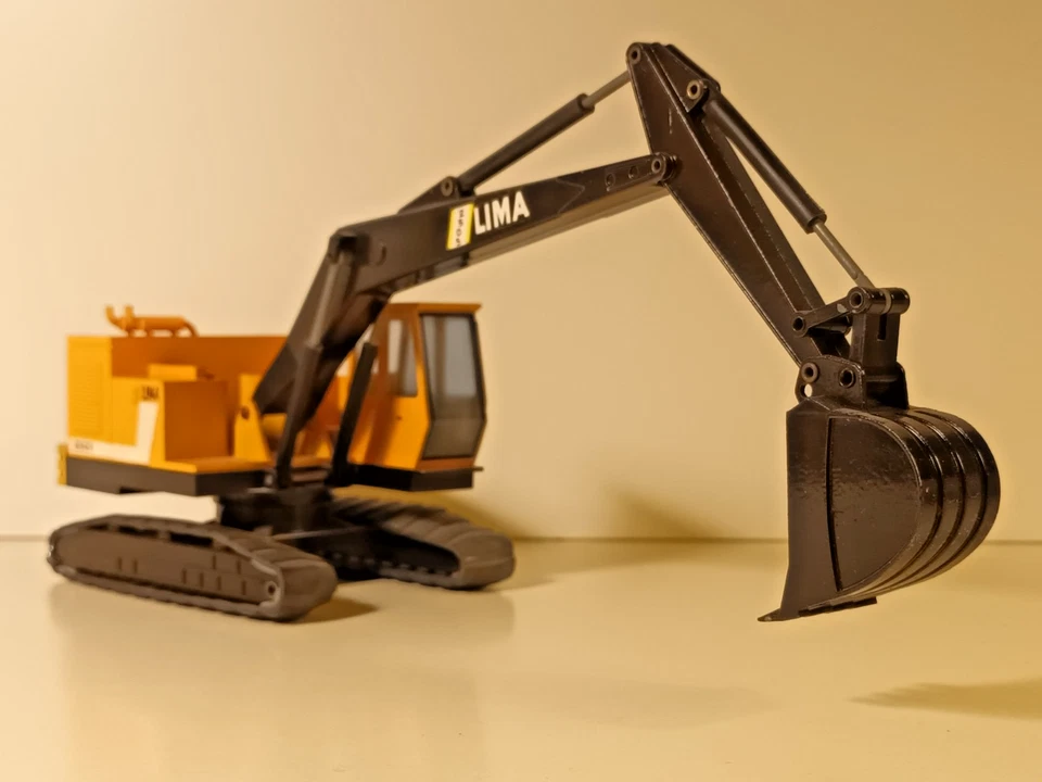 CLARK LIMA 2505 - Escavatore cingolato - NZG #147 con scatola - 1/50 - anni '70 - Immagine 3 di 4