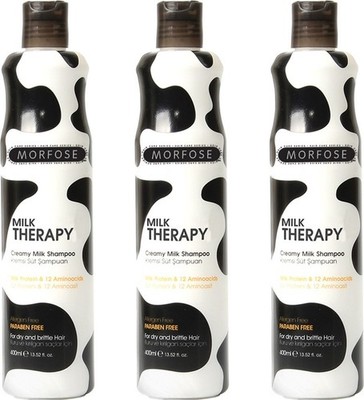 Morfose Milk Therapy Shampoo 3x500 ml