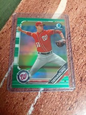 2019 Bowman Chrome Prospects Green Mason Denaburg 23/99 Washington Nationals