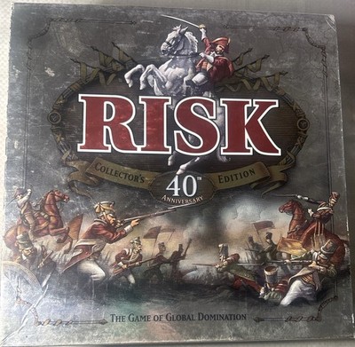 Risk 40th Anniversary Collector s Edition 1999 w Certificate & Metal Armies