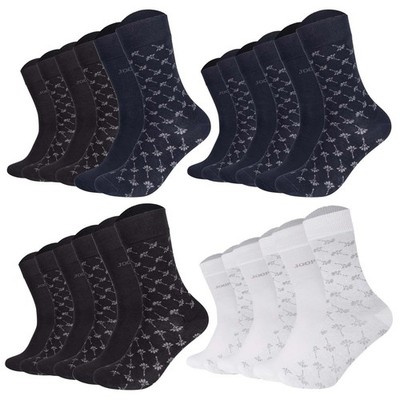 JOOP! Unisex Dress Socks, 6-Pack, Logo, Cotton Blend Essential