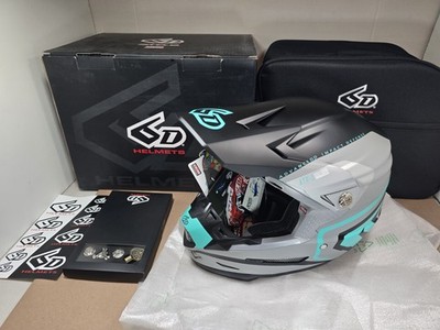 6D HELMETS ATR-2 Helmet Adult  Small Delta ,  Teal / Grey / Matte 12-3405 New 